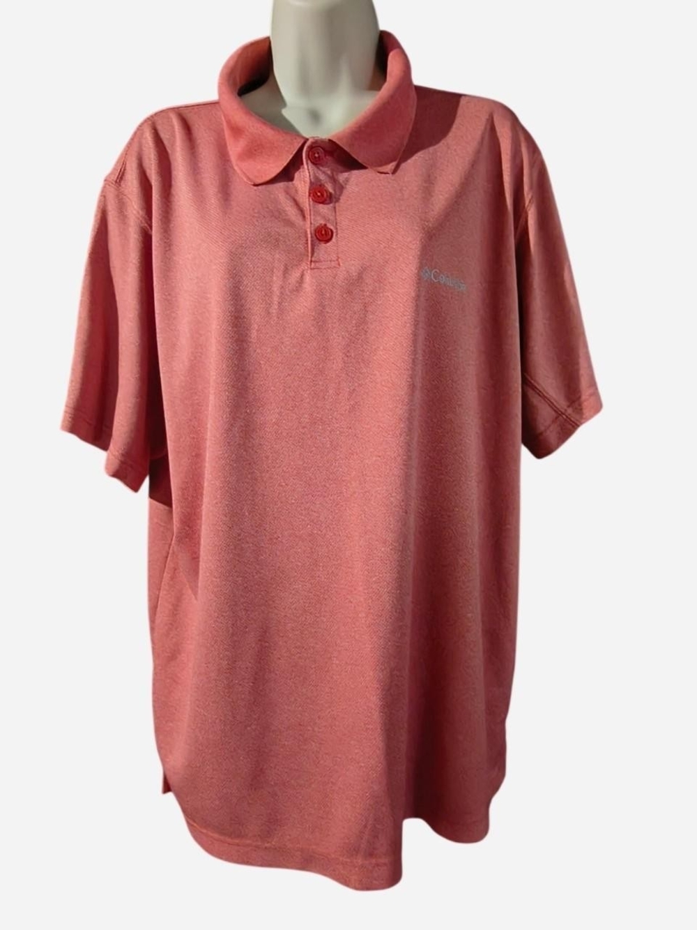 Columbia Men's Polo in Coral